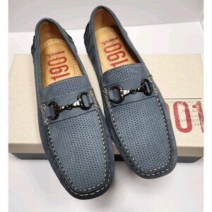 1901 Nordstrom Suede Driving Mocs Loafers MStorino Horse Bit Shoes Men’s 8.5 M